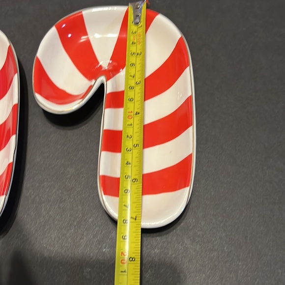 New Set of Two Holiday Candy Cane Shaped Candy Dish by Target (blue) (71) - Picture 9 of 9